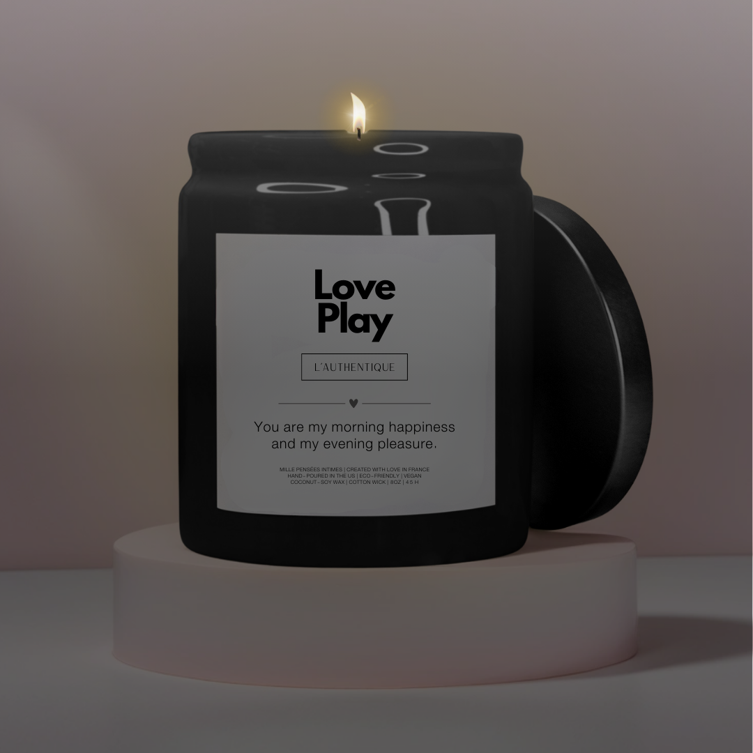Personalized Candle Couple Gift Love Play 