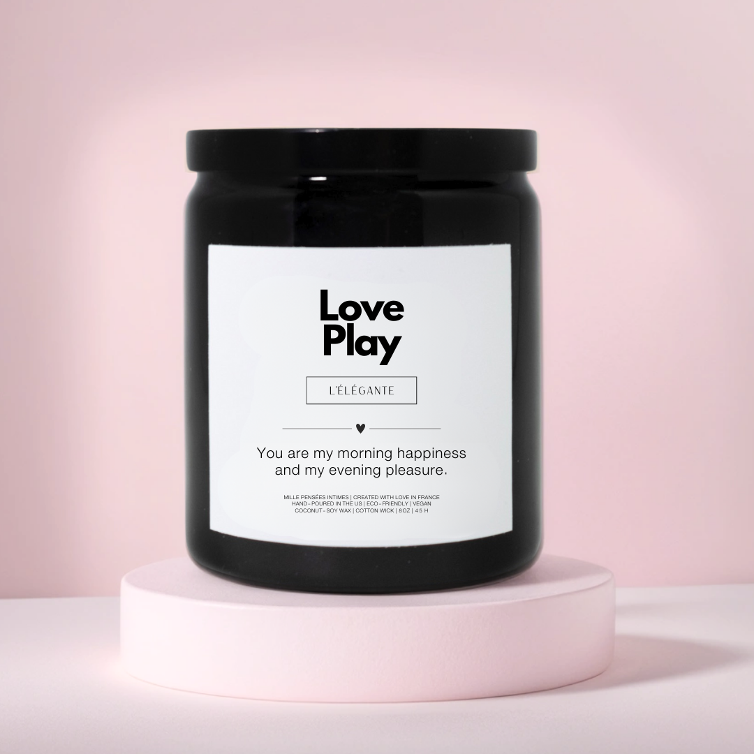 Personalized Candle Couple Gift Love Play 