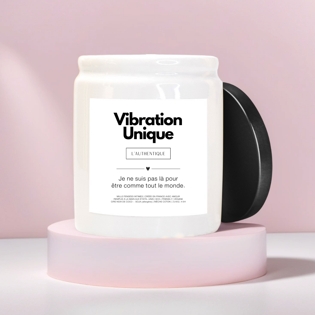 "Vibration Unique" · Bougie