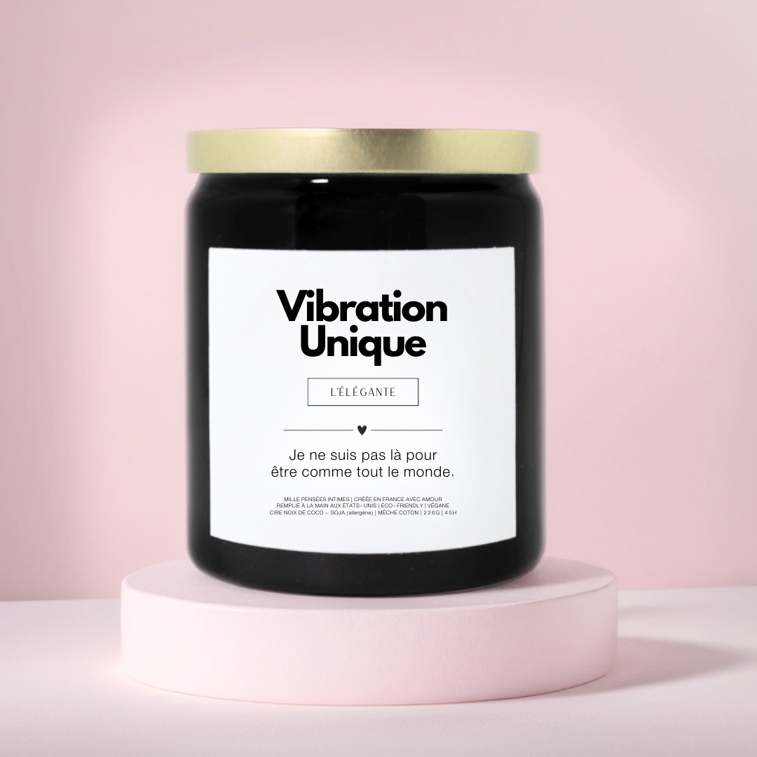 "Vibration Unique" · Bougie