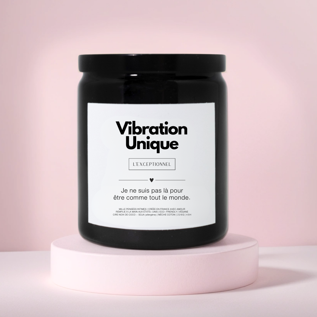 "Vibration Unique" · Bougie