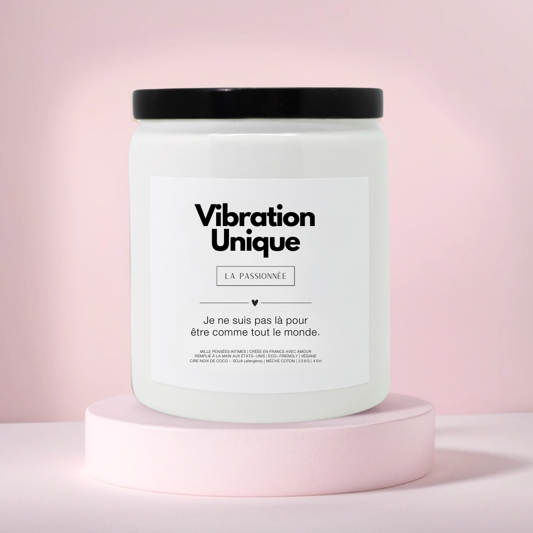 "Vibration Unique" · Bougie