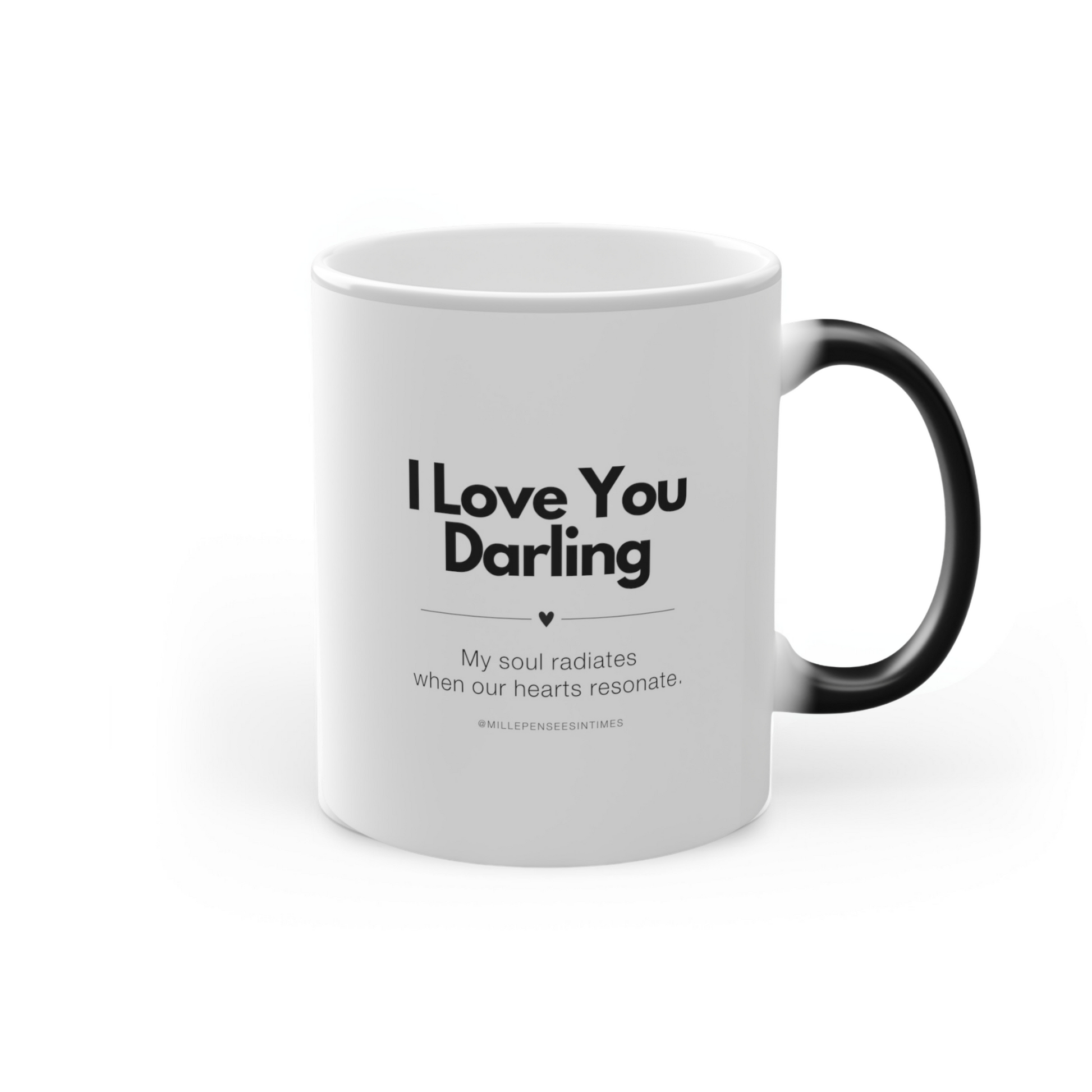 Magic Mug Couple Gift Original Spiritual Message I Love You Darling Soul Soulmate Hearts