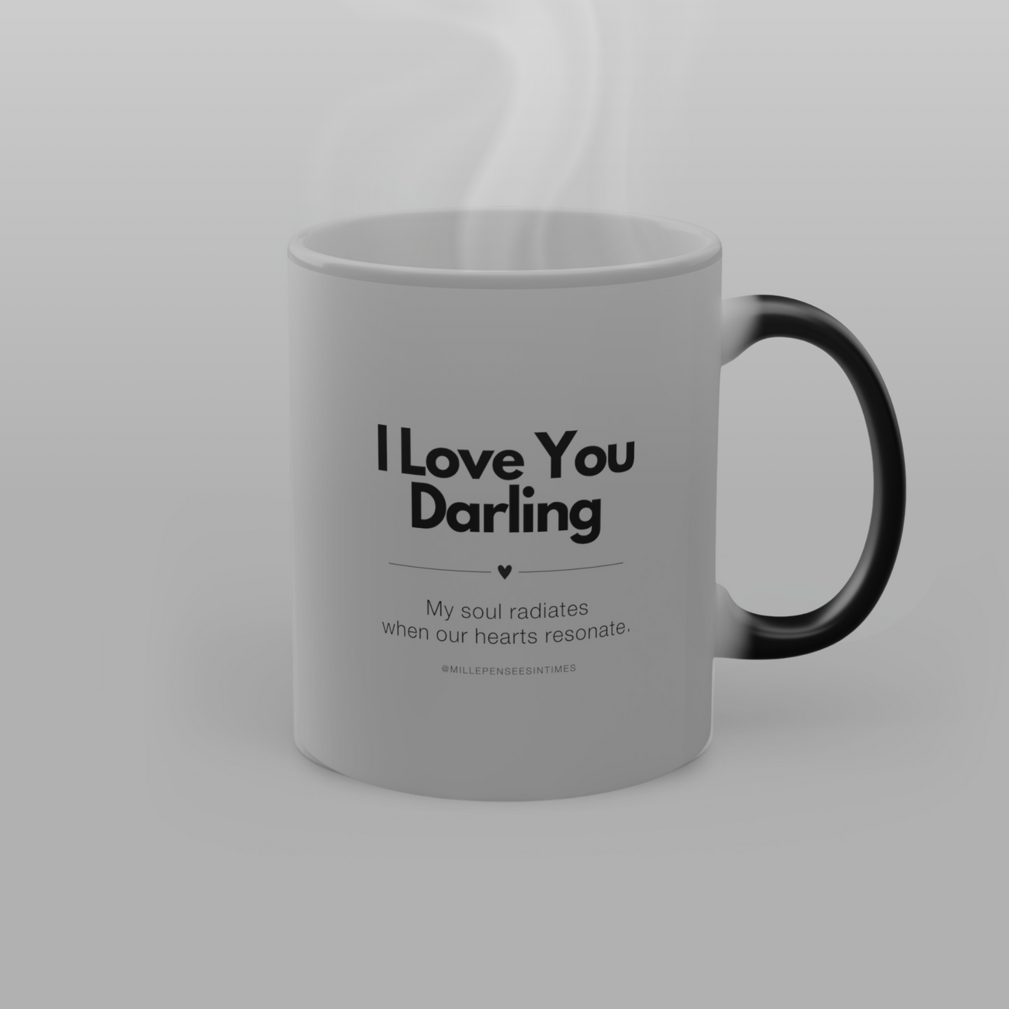 Magic Mug Couple Gift Original Spiritual Message I Love You Darling Soul Soulmate Hearts