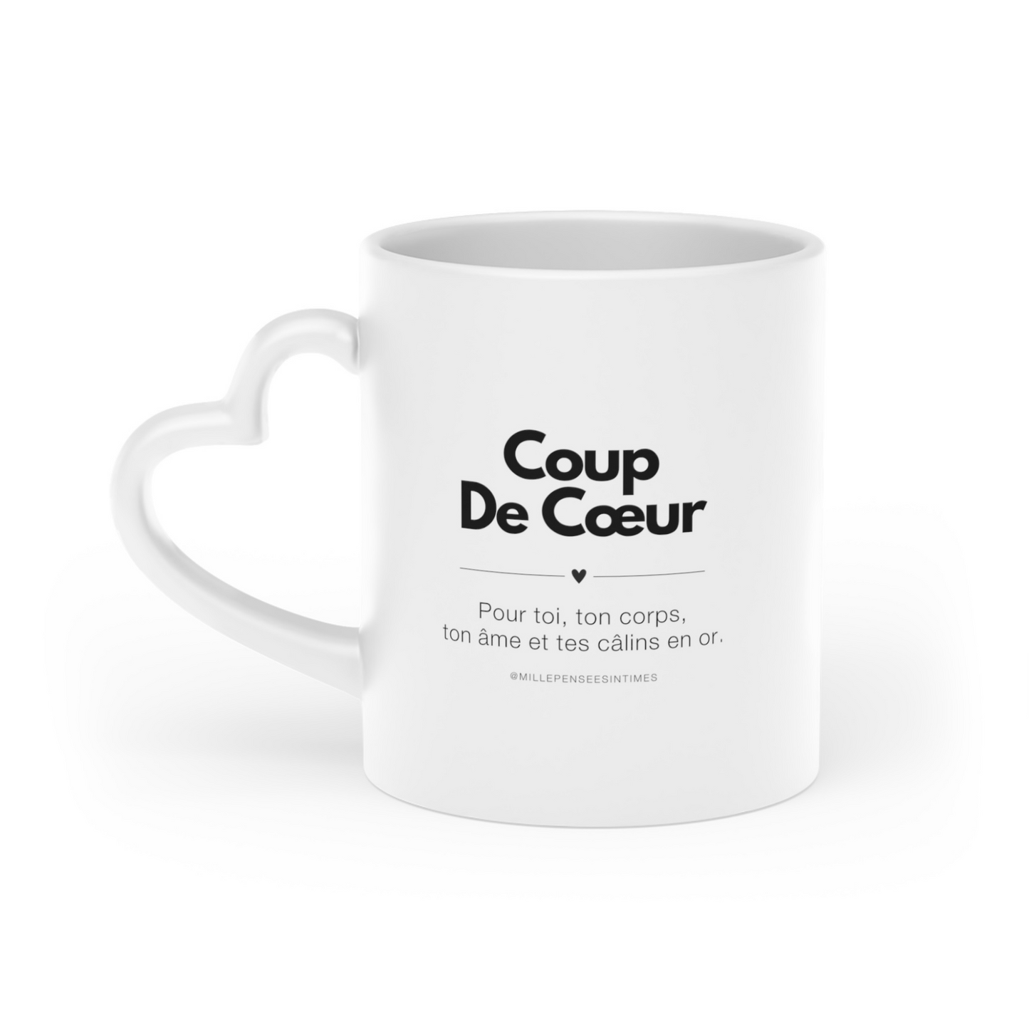 Mug Anse Coeur Coup de Coeur Cadeau Couple Declaration d'Amour Spirituelle