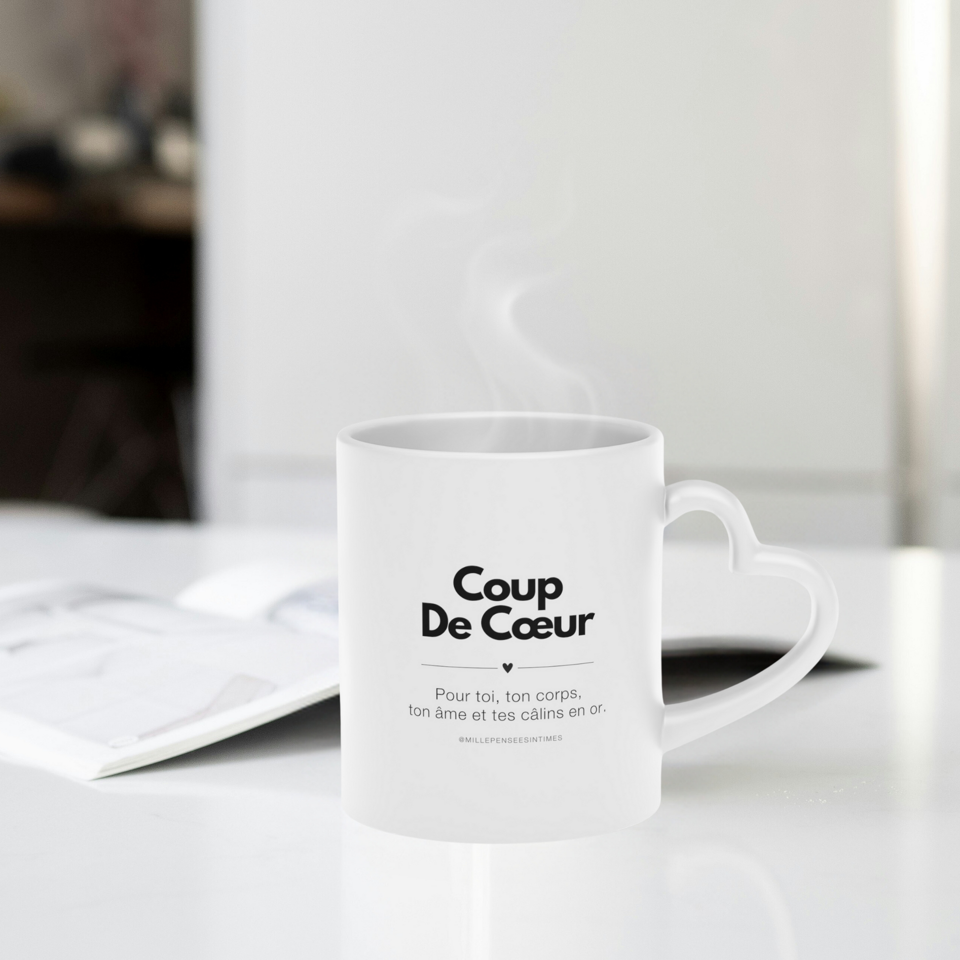 Mug Anse Coeur Coup de Coeur Cadeau Couple Declaration d'Amour Spirituelle