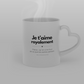 Mug Anse Coeur Je t'aime royalement Cadeau Couple Message Amour Original