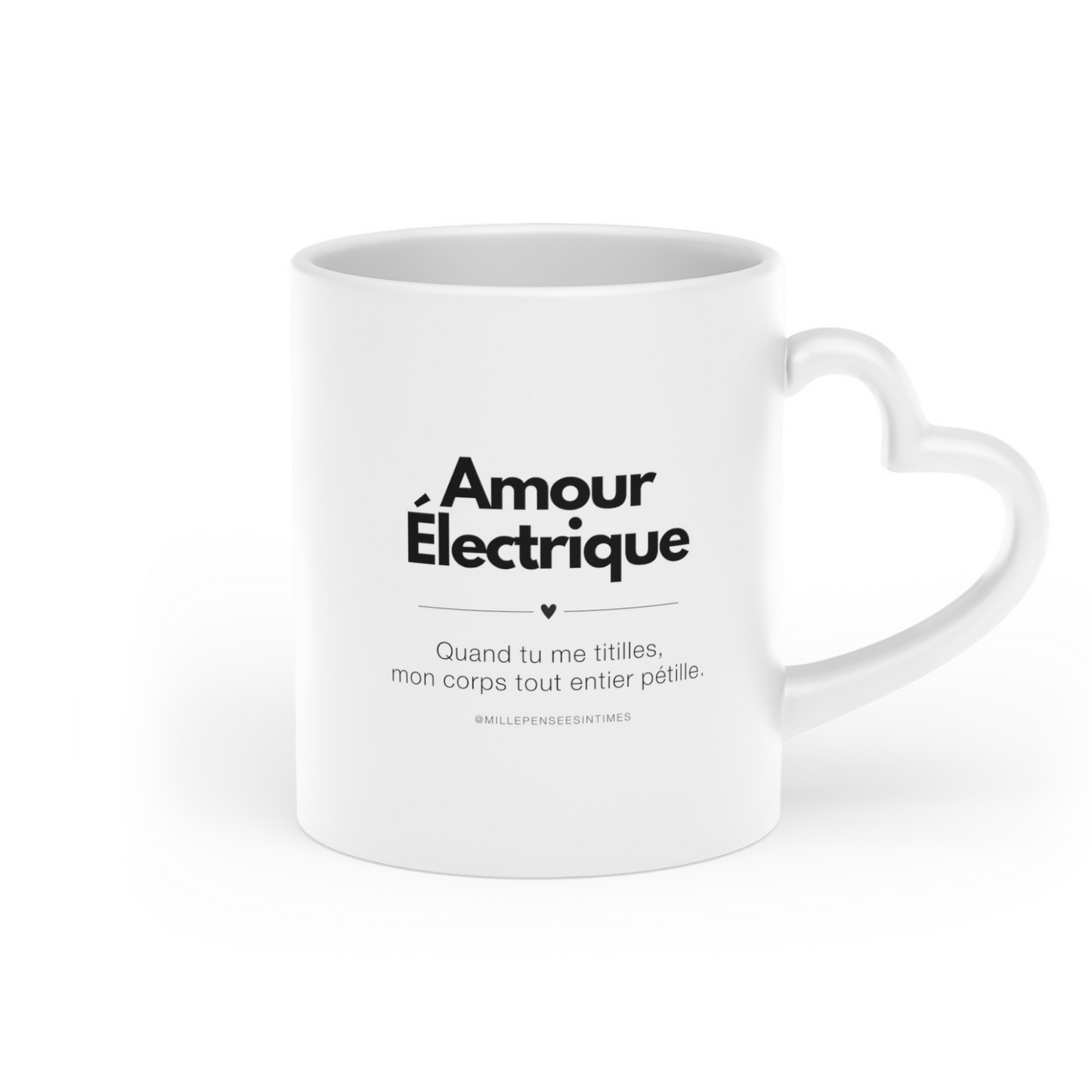 Mug Anse Coeur Amour Electrique Cadeau Couple Sexy Saint Valentin