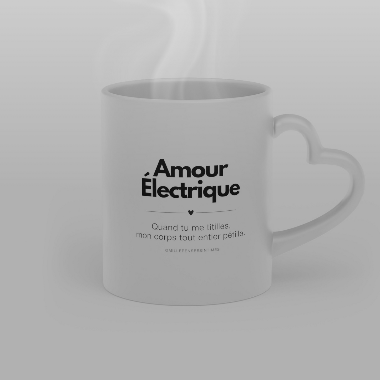 Mug Anse Coeur Amour Electrique Cadeau Couple Sexy Saint Valentin