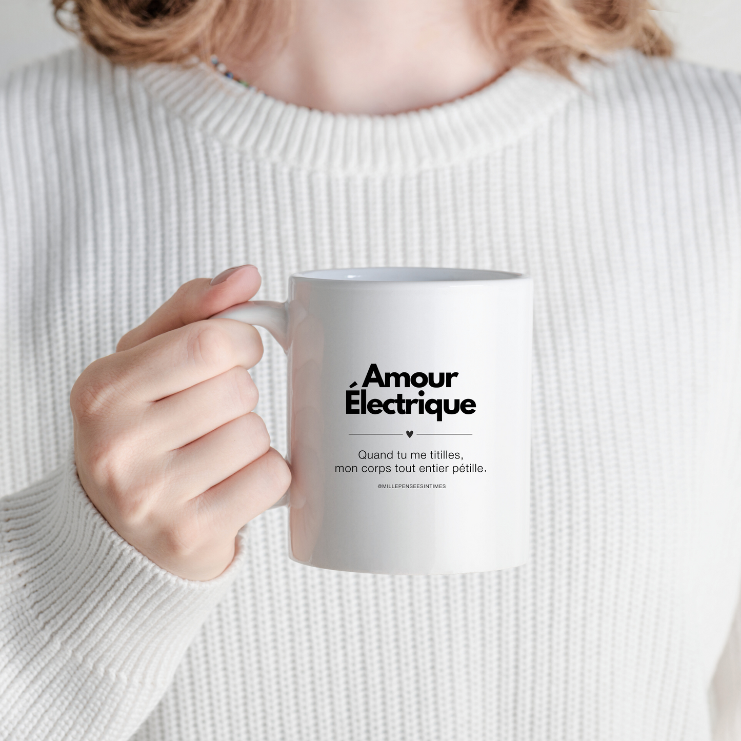 Mug Anse Coeur Amour Electrique Cadeau Couple Sexy Saint Valentin