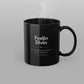 Mug Noir Message Original Cadeau Couple Sexy Festin Divin