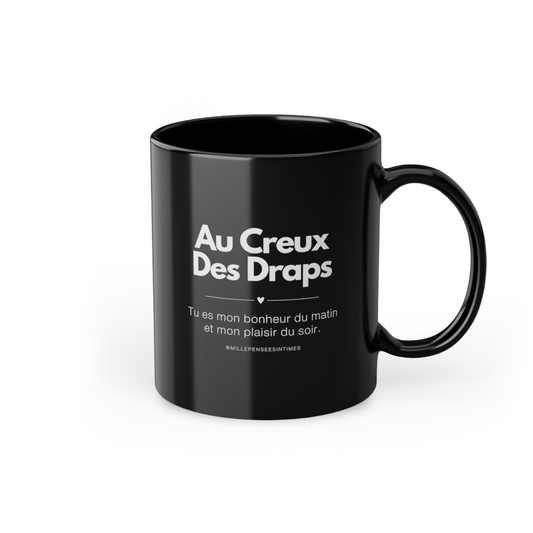 Mug Noir Céramique Cadeau Couple Au Creux Des Draps