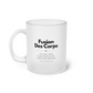 Mug Verre Givré Cadeau Couple Message Original Fusion Des Corps