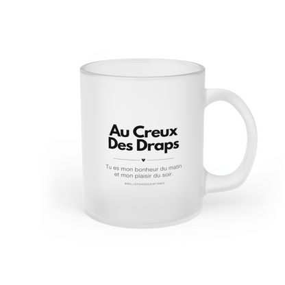 Mug Verre Givré Dépoli Cadeau Couple Saint Valentin Au Creux Des Draps